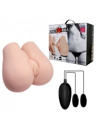Реалистичный мастурбатор с вибрацией и двумя тоннелями - вагиной и анусом - Baile - в Долгопрудном купить с доставкой
