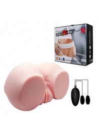 Телесный мастурбатор с двумя любовными тоннелями и вибрацией - Baile - в Долгопрудном купить с доставкой