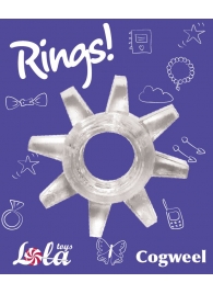 Прозрачное эрекционное кольцо Rings Cogweel - Lola Games - в Долгопрудном купить с доставкой