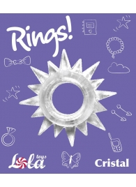 Прозрачное эрекционное кольцо Rings Cristal - Lola Games - в Долгопрудном купить с доставкой