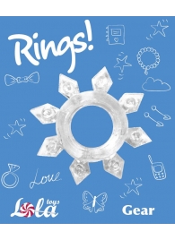 Прозрачное эрекционное кольцо Rings Gear - Lola Games - в Долгопрудном купить с доставкой