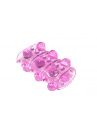 Розовая насадка на пенис Rings Armour - Lola Games - в Долгопрудном купить с доставкой