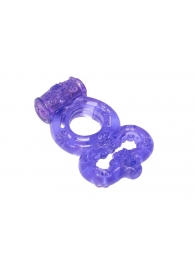 Фиолетовое эрекционное кольцо Rings Treadle с подхватом - Lola Games - в Долгопрудном купить с доставкой