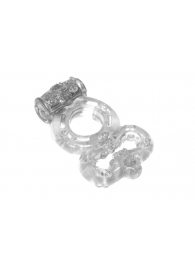 Прозрачное эрекционное кольцо Rings Treadle с подхватом - Lola Games - в Долгопрудном купить с доставкой