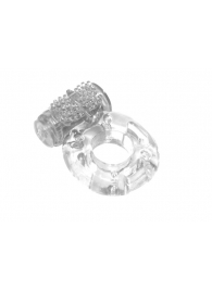 Прозрачное эрекционное кольцо с вибрацией Rings Axle-pin - Lola Games - в Долгопрудном купить с доставкой
