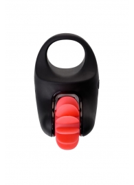 Чёрно-красное эрекционное виброкольцо Erotist - Erotist Adult Toys - в Долгопрудном купить с доставкой