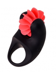 Чёрно-красное эрекционное виброкольцо Erotist - Erotist Adult Toys - в Долгопрудном купить с доставкой