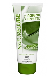 Лубрикант на водной основе NatureLube с алоэ вера - 100 мл. - HOT - купить с доставкой в Долгопрудном