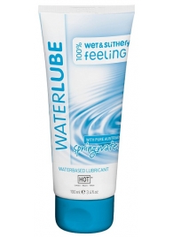 Лубрикант на основе чистой родниковой воды WaterLube - 100 мл. - HOT - купить с доставкой в Долгопрудном