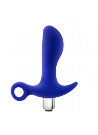 Синий стимулятор простаты с ручкой-кольцом Performance Prostimulator 02 - Blush Novelties - в Долгопрудном купить с доставкой