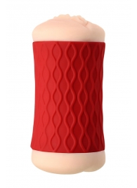 Двухсторонний мастурбатор JOS  NADIN в красном цилиндре - JOS - в Долгопрудном купить с доставкой