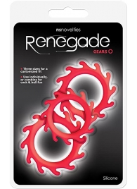 Набор из 3 красных эрекционных колец Renegade Gears - NS Novelties - в Долгопрудном купить с доставкой