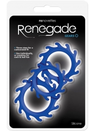 Набор из 3 синих эрекционных колец Renegade Gears - NS Novelties - в Долгопрудном купить с доставкой