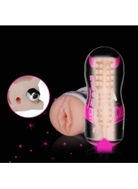 Мастурбатор-вагина Sex In A Can Vibra Vagina Tunnel - Lovetoy - в Долгопрудном купить с доставкой