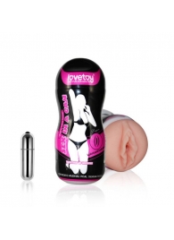 Мастурбатор-вагина Sex In A Can Vibra Vagina Tunnel - Lovetoy - в Долгопрудном купить с доставкой