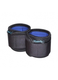 Неопреновые черно-синие наручники - Sitabella - купить с доставкой в Долгопрудном