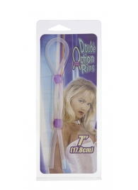 Прозрачное эрекционное кольцо-лассо SILICONE LASSO COCK RING DUAL BEADS - NMC - в Долгопрудном купить с доставкой