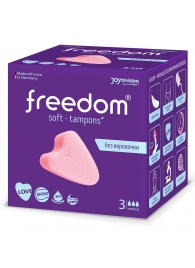 Женские гигиенические тампоны без веревочки FREEDOM normal - 3 шт. - Freedom - купить с доставкой в Долгопрудном