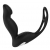 Черный вибромассажер простаты P-PLEASER W ERECTION ENHANCE - Dream Toys - в Долгопрудном купить с доставкой