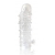 Закрытая прозрачная рельефная насадка Crystal sleeve - 13 см. - Erowoman-Eroman - в Долгопрудном купить с доставкой