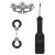 Черный игровой набор Introductory Bondage Kit №4 - Shots Media BV - купить с доставкой в Долгопрудном