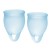 Набор голубых менструальных чаш Feel confident Menstrual Cup - Satisfyer - купить с доставкой в Долгопрудном
