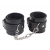 Черные оковы на ноги Obey Me Leather Ankle Cuffs - Chisa - купить с доставкой в Долгопрудном