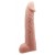 Телесная реалистичная насадка-удлинитель на пенис - 21 см. - Baile - в Долгопрудном купить с доставкой