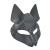 Серая маска Wolf с клепками - Sitabella - купить с доставкой в Долгопрудном