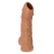 Телесная насадка с пупырышками и открытой головкой Nude Sleeve M - 12 см. - KOKOS - в Долгопрудном купить с доставкой