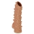 Телесная насадка с шипами и открытой головкой Nude Sleeve M - 12 см. - KOKOS - в Долгопрудном купить с доставкой