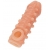 Телесная закрытая насадка с шариками Cock Sleeve Size S - 13,8 см. - KOKOS - в Долгопрудном купить с доставкой