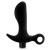 Черный анальный вибратор Silicone Vibrating Prostate Massager 01 - 10,8 см. - Blush Novelties - в Долгопрудном купить с доставкой