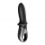 Черный анальный вибратор Hot Passion с функцией нагрева - Satisfyer - в Долгопрудном купить с доставкой