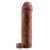 Коричневая насадка с кольцом Perfect 2 Extension with Ball Strap - 19 см. - Pipedream - в Долгопрудном купить с доставкой