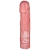 Розовая фаллическая насадка Vac-U-Lock 8  Crystal Jellies Dong - 20,3 см. - Doc Johnson - купить с доставкой в Долгопрудном