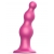 Розовая насадка Strap-On-Me Dildo Plug Beads size S - Strap-on-me - купить с доставкой в Долгопрудном