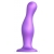 Фиолетовая насадка Strap-On-Me Dildo Plug Curvy size L - Strap-on-me - купить с доставкой в Долгопрудном