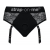 Черные трусики для насадок Diva Lingerie Harness - size L - Strap-on-me - купить с доставкой в Долгопрудном