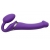 Фиолетовый безремневой вибрострапон Vibrating Bendable Strap-On - size L - Strap-on-me - купить с доставкой в Долгопрудном
