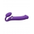 Фиолетовый безремневой вибрострапон Silicone Bendable Strap-On - size XL - Strap-on-me - купить с доставкой в Долгопрудном