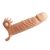 Телесная удлиняющая вибронасадка Penis Sleeve Connor - 17 см. - Baile - в Долгопрудном купить с доставкой