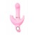 Розовый поворотный вибратор c клиторальным стимулятором Twistme - 19,5 см. - JOS