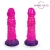 Розовый рельефный фантазийный фаллоимитатор - 20 см. - Bior toys - купить с доставкой в Долгопрудном