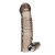 Дымчатая насадка на пенис с вибрацией  Vibrating Penis Enhancing Sleeve Extension - 13,3 см. - BlueLine - в Долгопрудном купить с доставкой