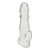 Прозрачная насадка для пениса Girthy Penis Enhancing Sleeve Extension - 17,1 см. - BlueLine - в Долгопрудном купить с доставкой