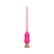 Розовый тонкий стимулятор Nipple Vibrator - 23 см. - I-MOON - купить с доставкой в Долгопрудном