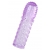 Фиолетовая рельефная насадка на пенис - 13,5 см. - A-toys - в Долгопрудном купить с доставкой