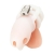 Белая клетка для пениса Silicone Small 2 in Cock Cage With Ball Divider - BlueLine - купить с доставкой в Долгопрудном