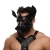 Черная кожаная маска «Собака» - Crazy Handmade - купить с доставкой в Долгопрудном